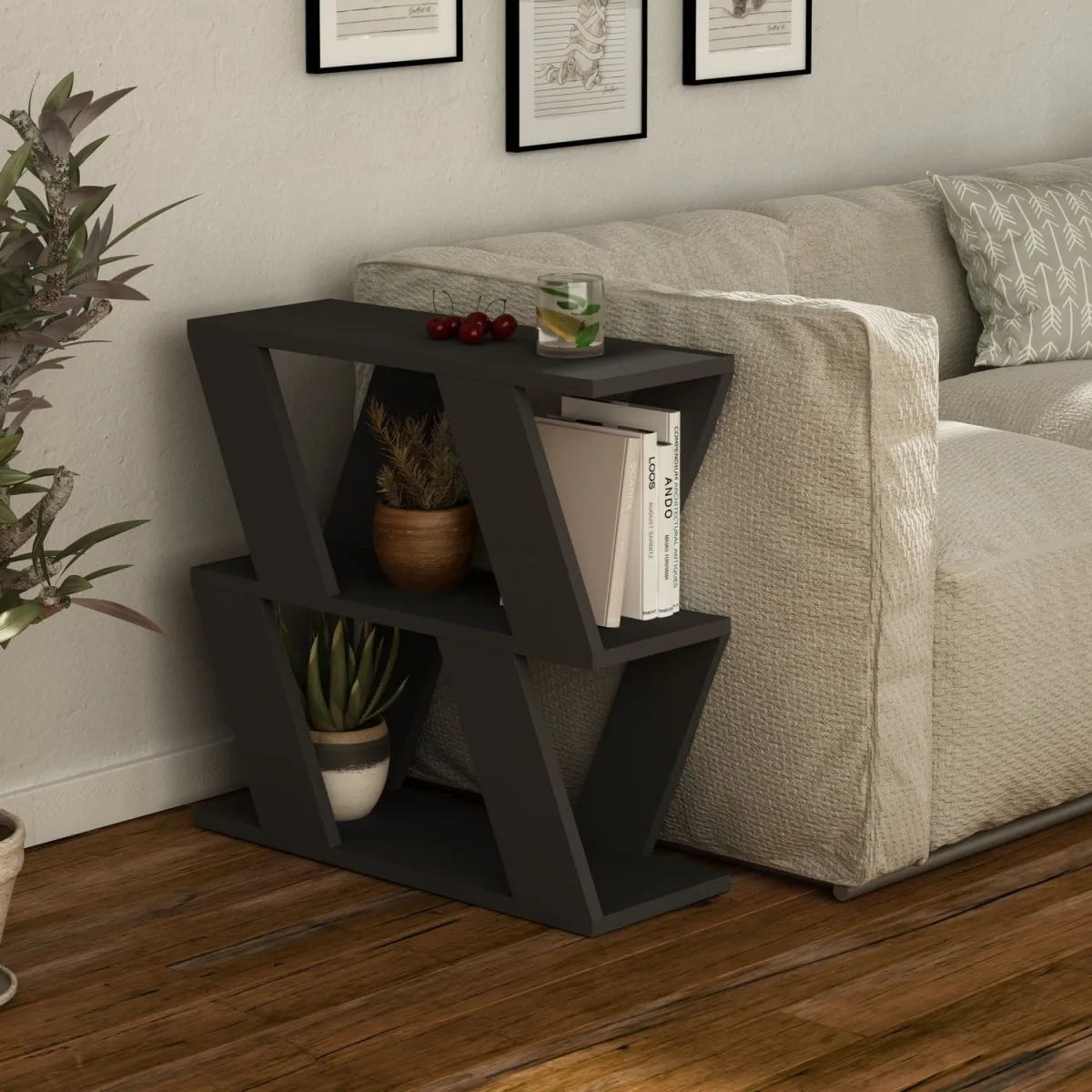HANAH HOME Konzolni sto Lazena, antracit