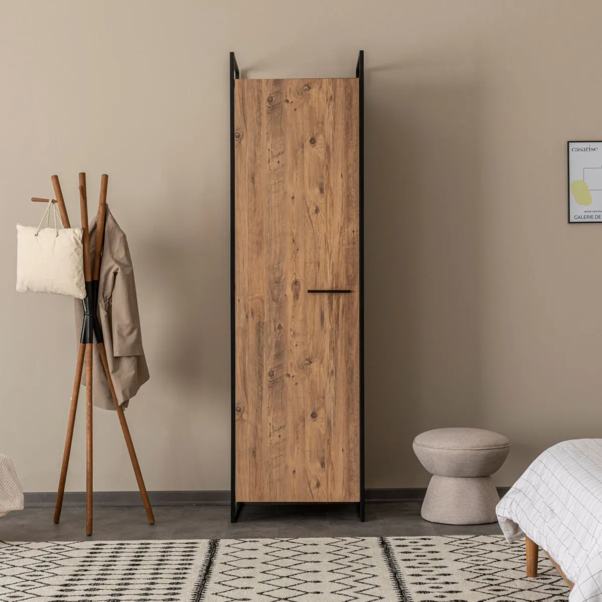 HANAH HOME Ormar Dynamic 08, braon/crna