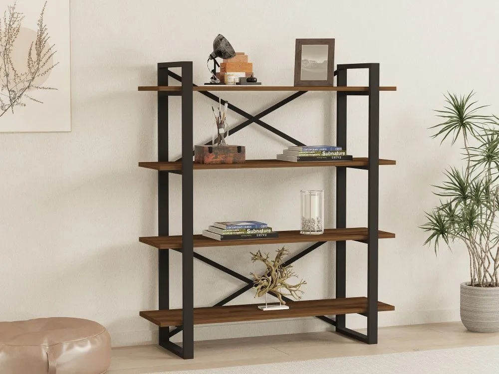 HANAH HOME Polica Makro Walnut