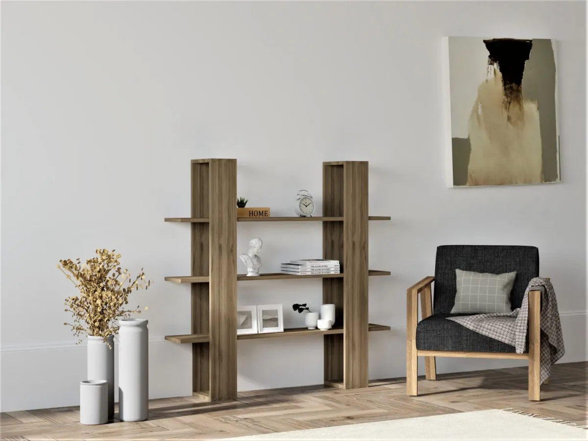 HANAH HOME Polica za knjige Ada, braon