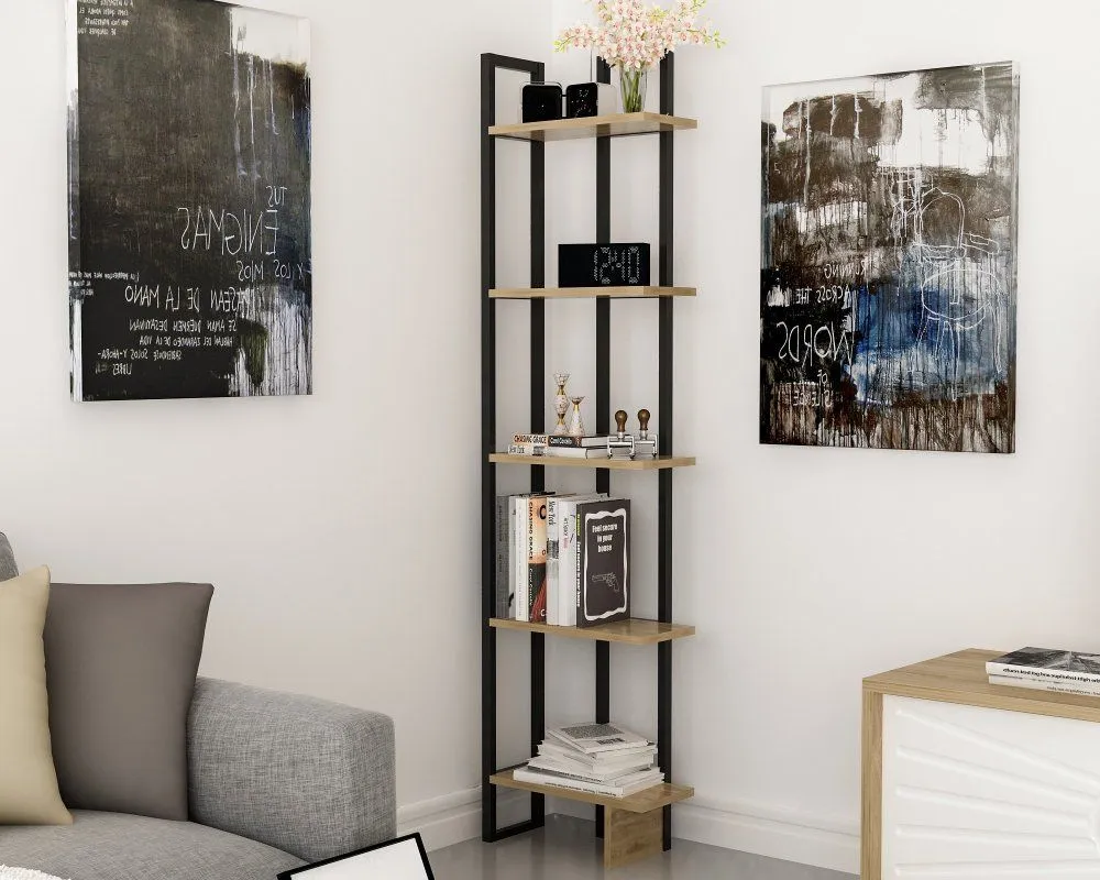 HANAH HOME Polica za knjige Alice Black Ud