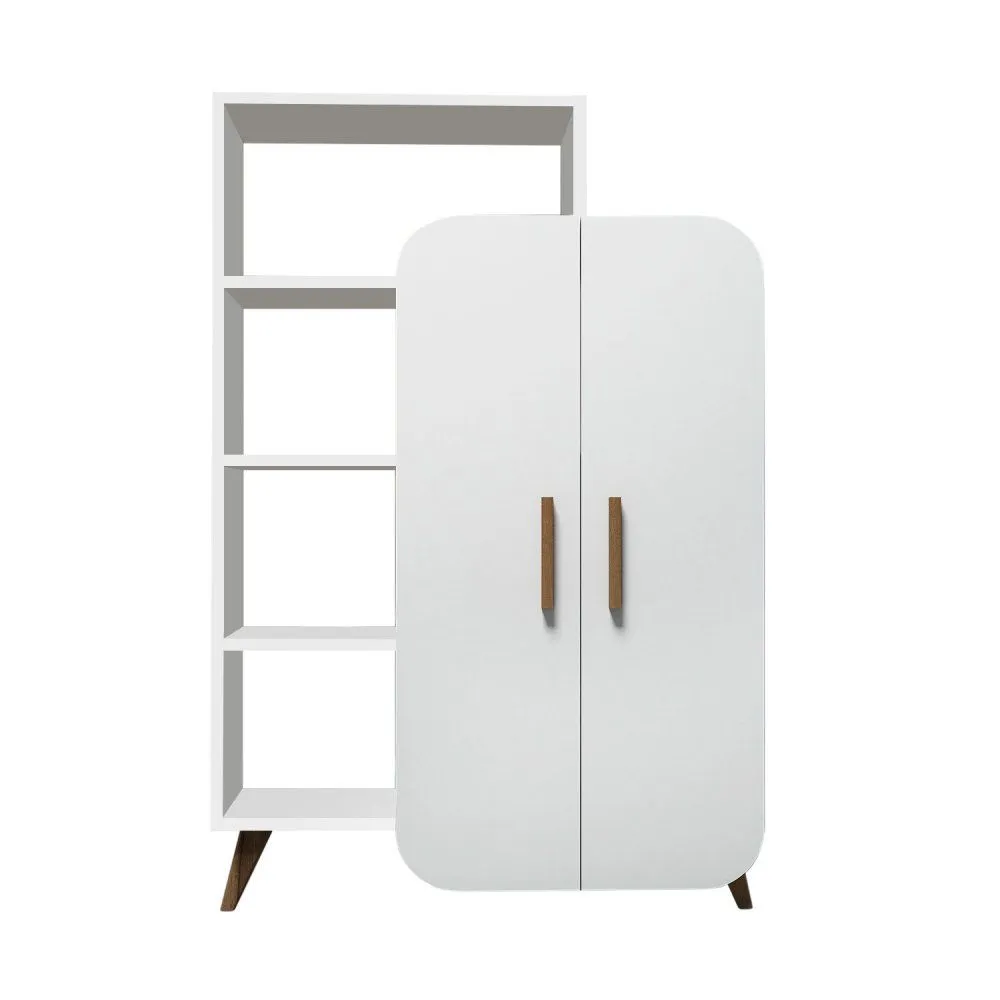 HANAH HOME Polica za knjige Form White