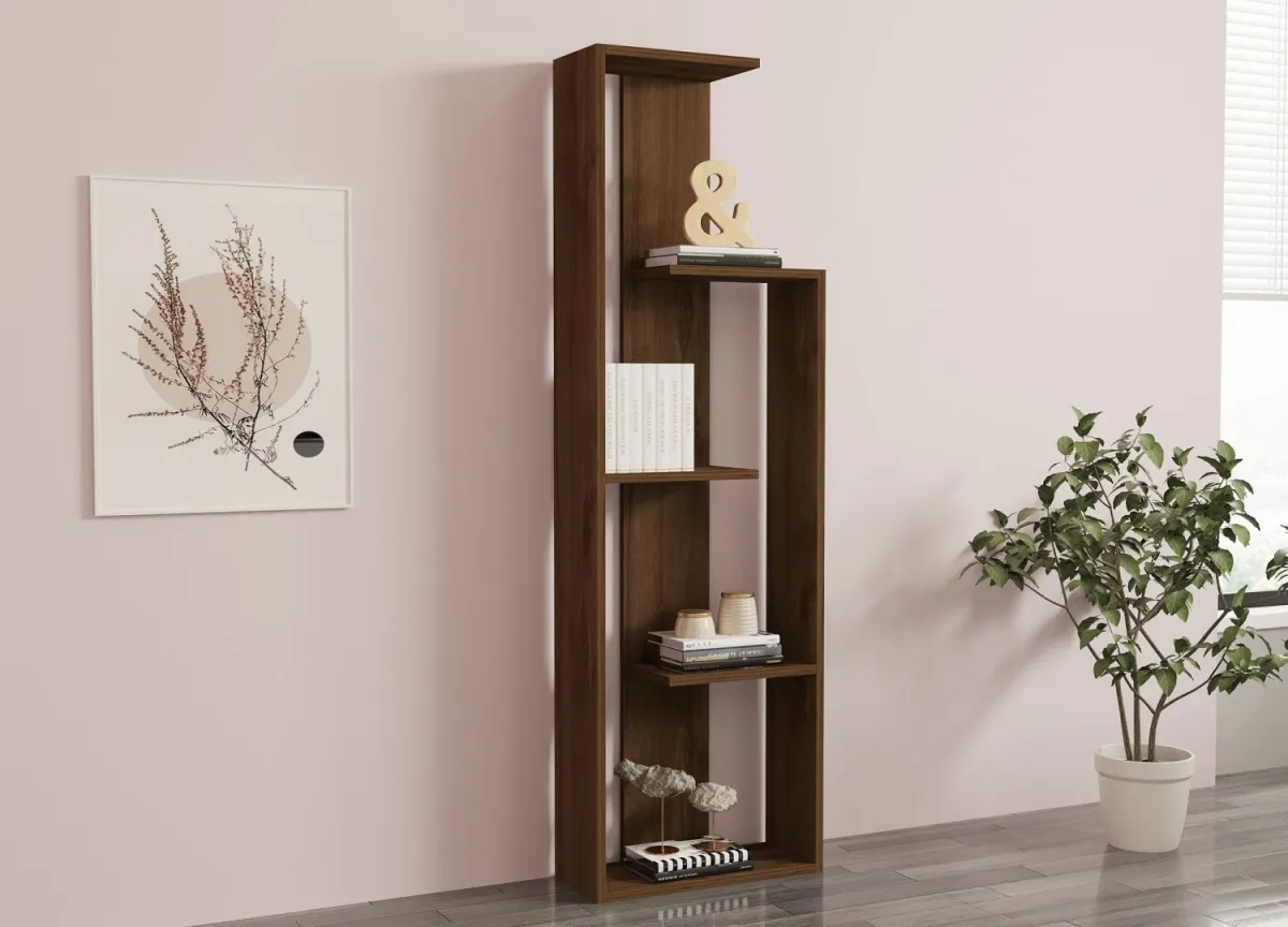 HANAH HOME Polica za knjige Wand, braon