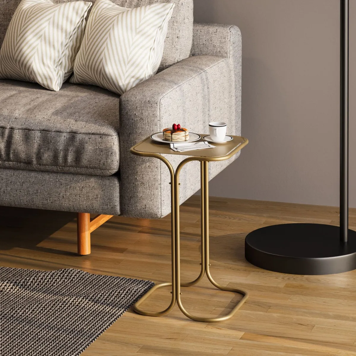 HANAH HOME Pomoćni sto Shb-001-B, zlatna