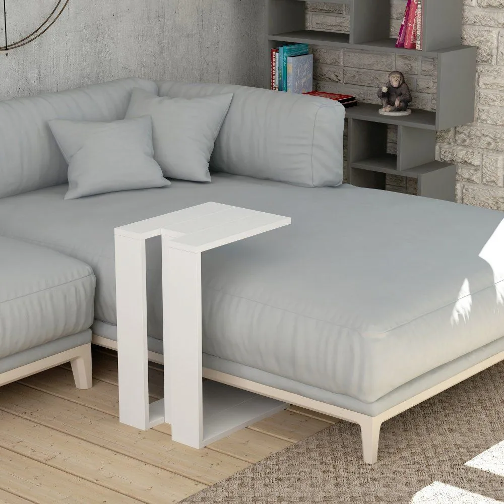 HANAH HOME Pomoćni stočić Muju White