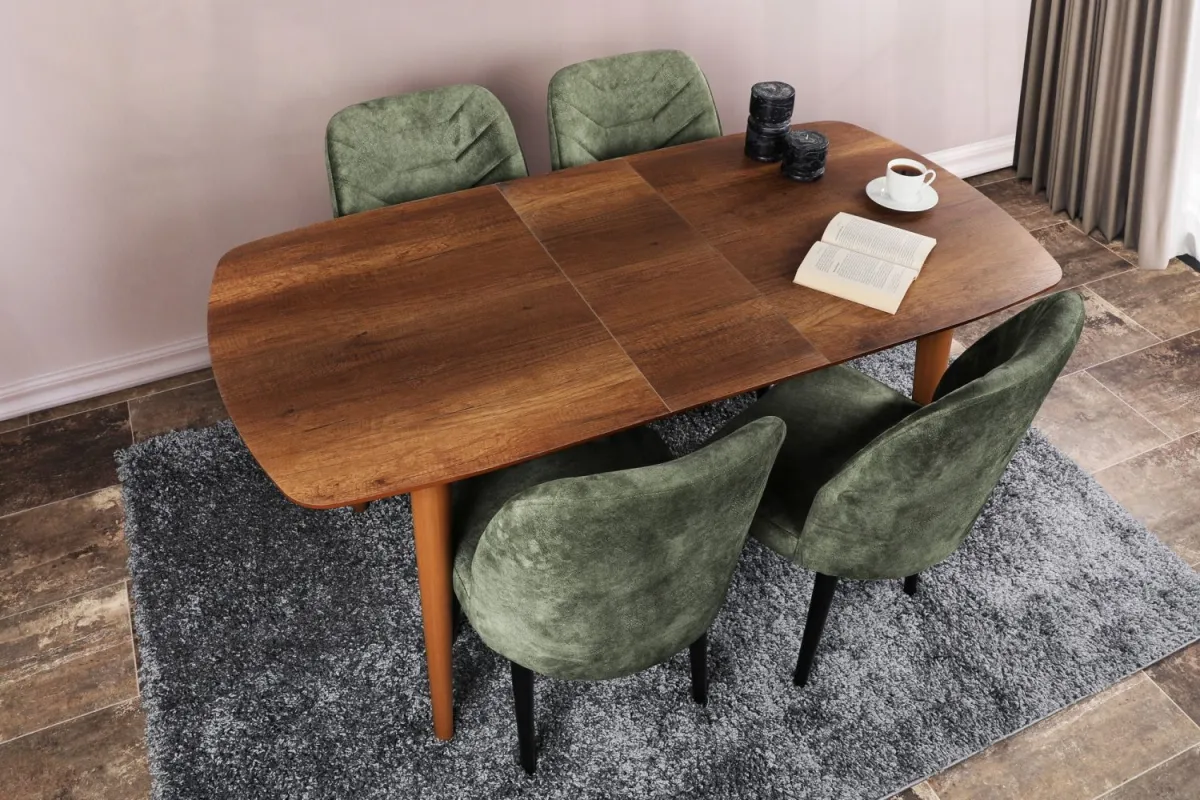 HANAH HOME Rasklopivi trpezarijski sto Retro 1191, braon