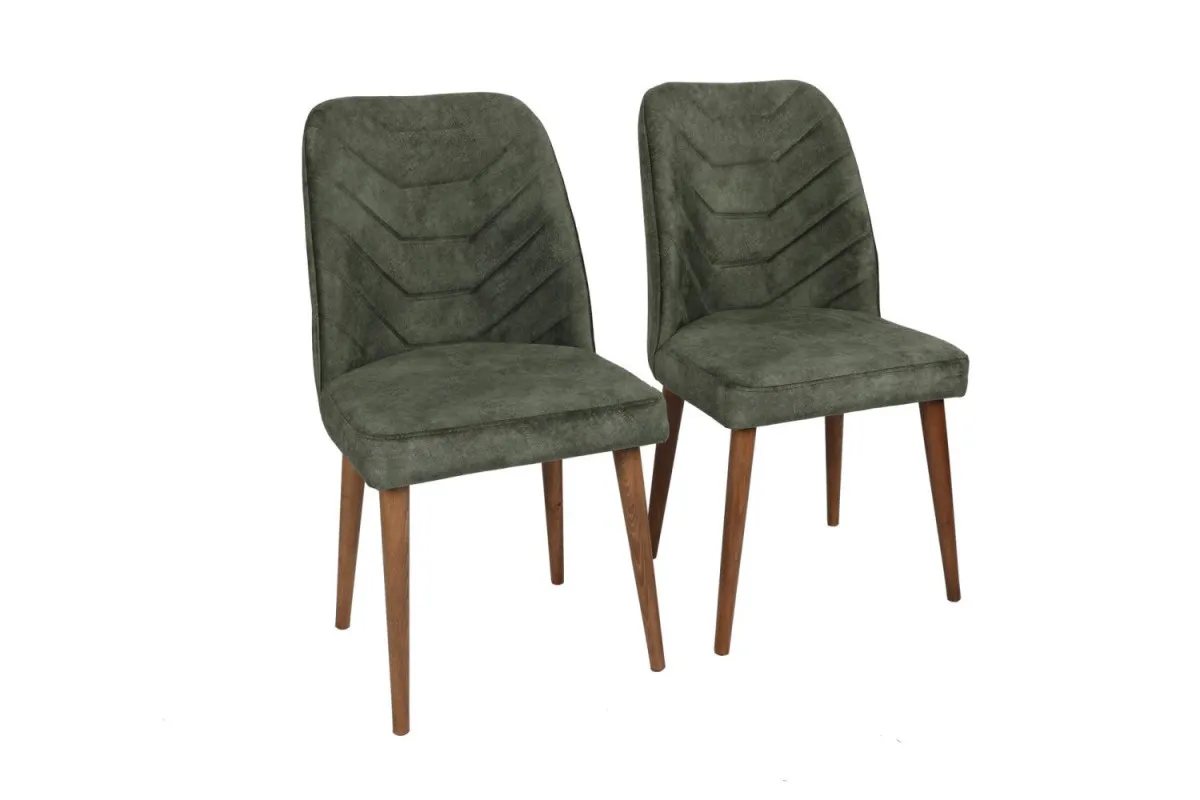 HANAH HOME Set trpezarijskih stolica Dallas 2/1, zelena