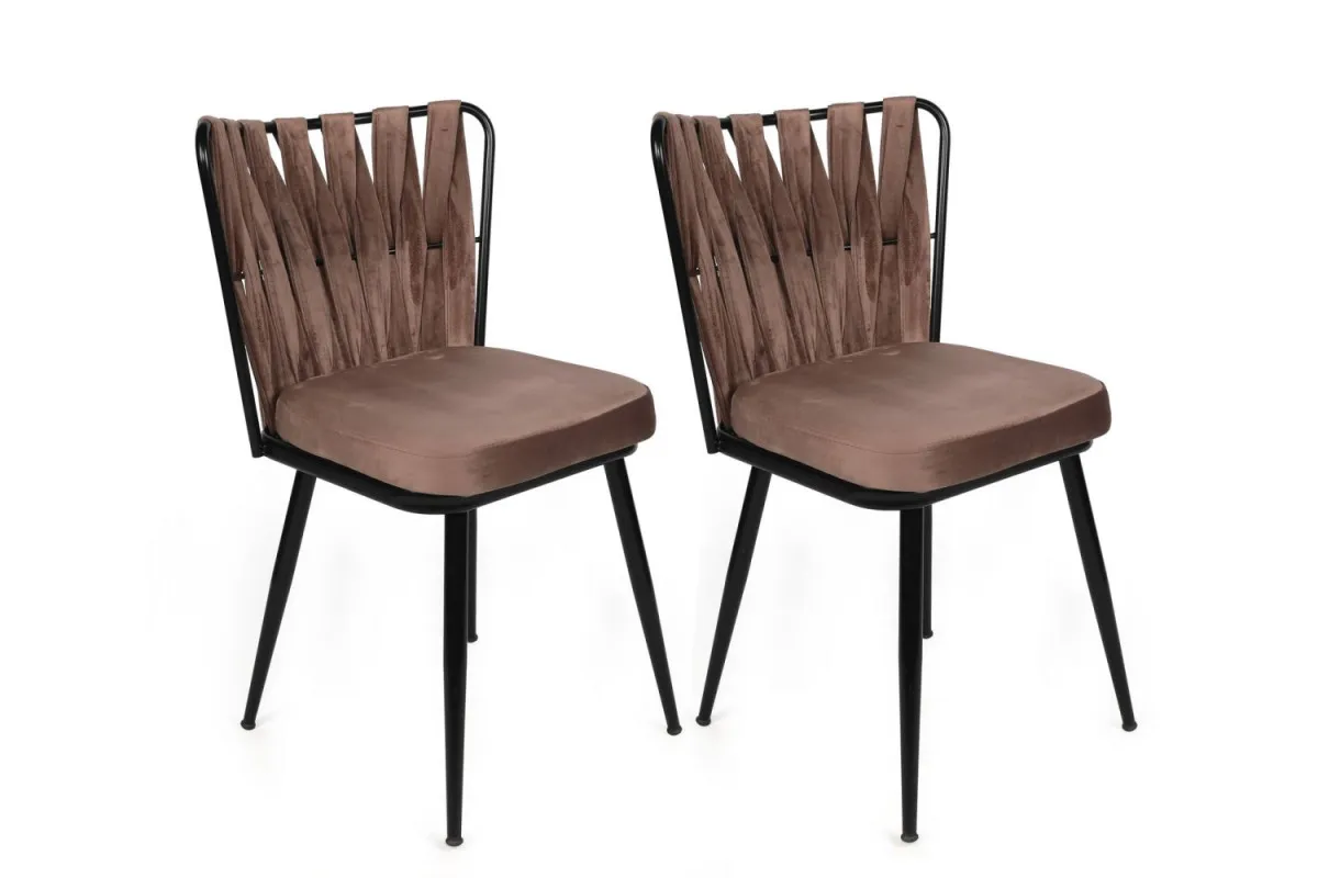 HANAH HOME Set trpezarijskih stolica Kusakli 2/1, kapućino