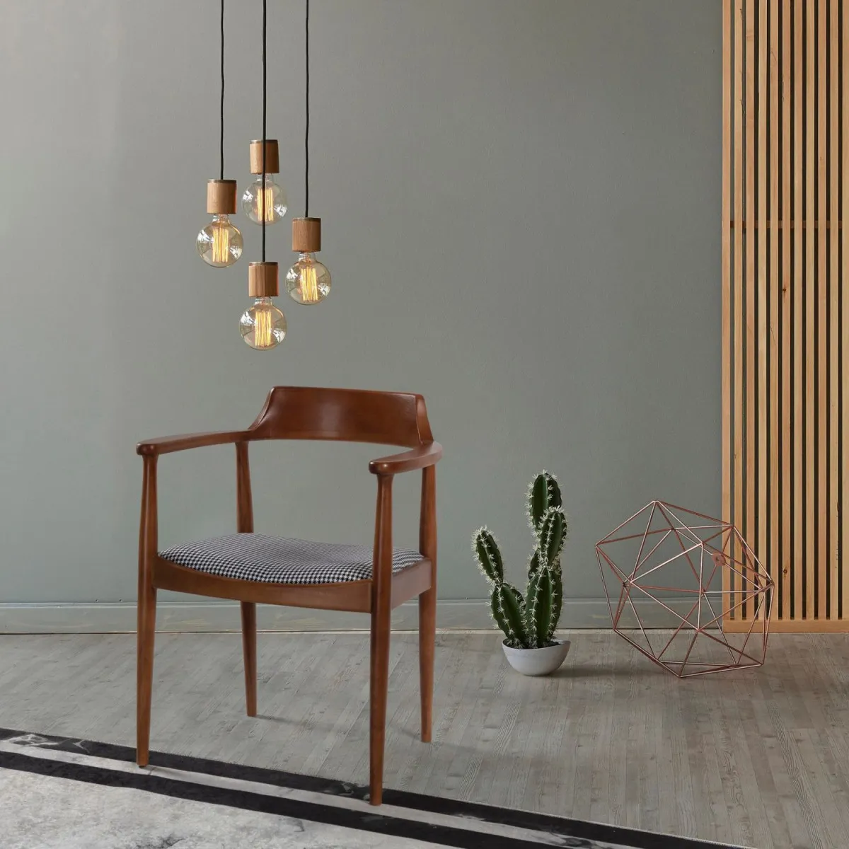 HANAH HOME Trpezarijska stolica Albero43, braon