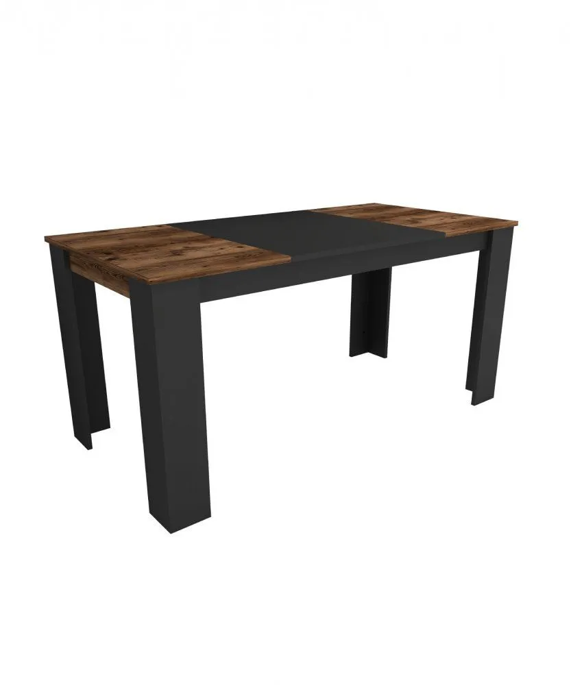 HANAH HOME Trpezarijski sto Line Light Walnut Black