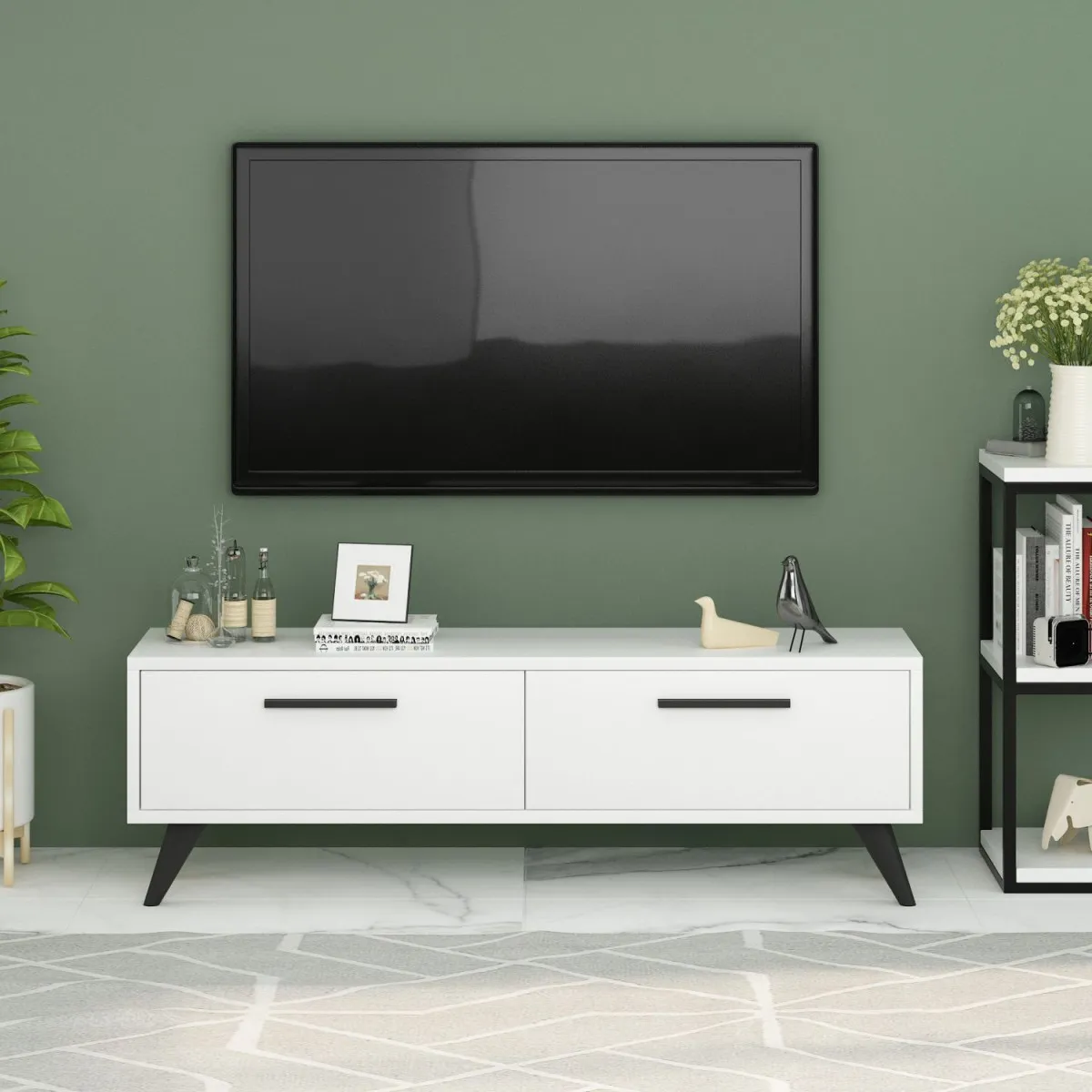 HANAH HOME TV komoda Melisa, bela