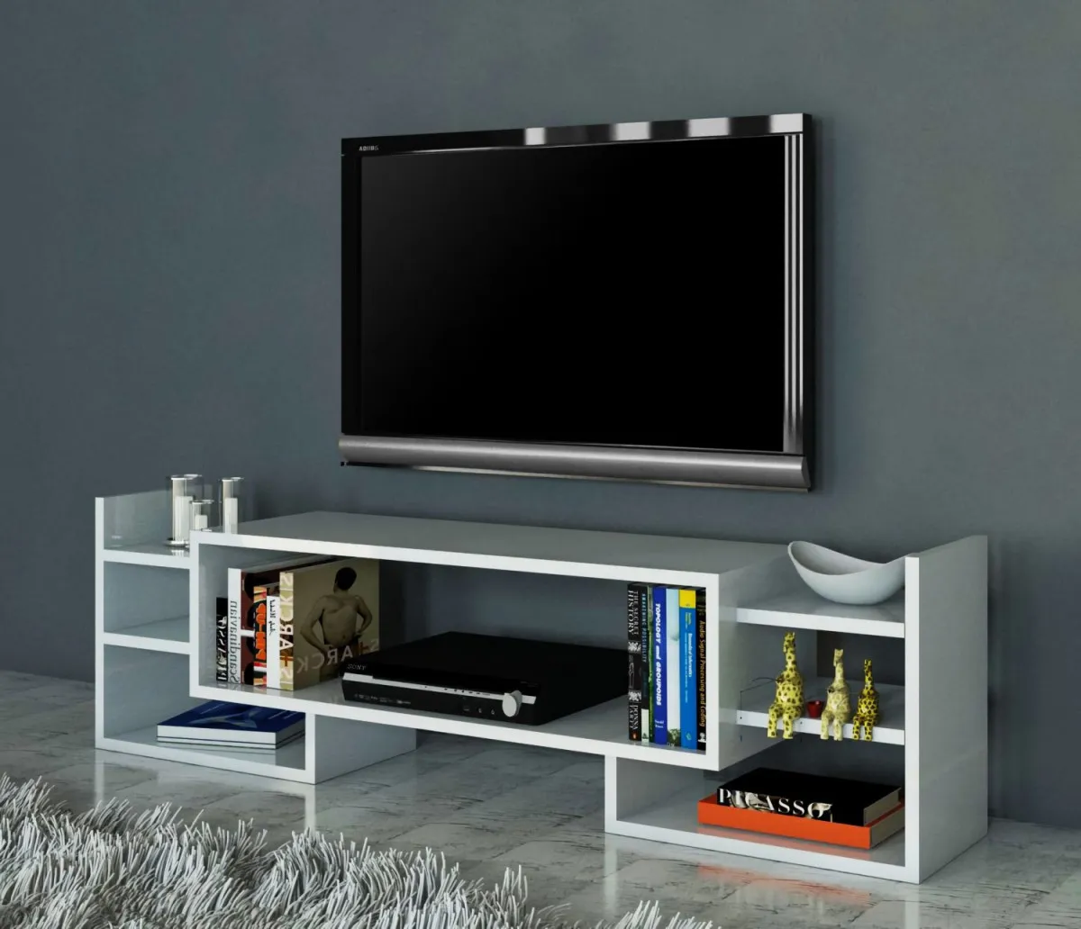 HANAH HOME TV komoda Sema, bela