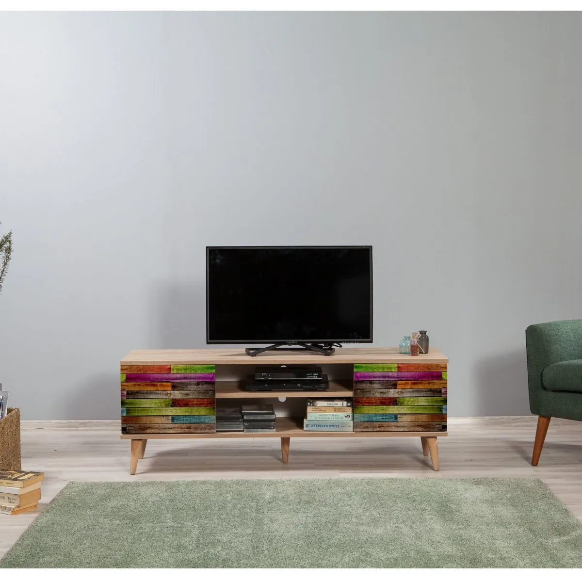 HANAH HOME TV komoda Truva 726, krem
