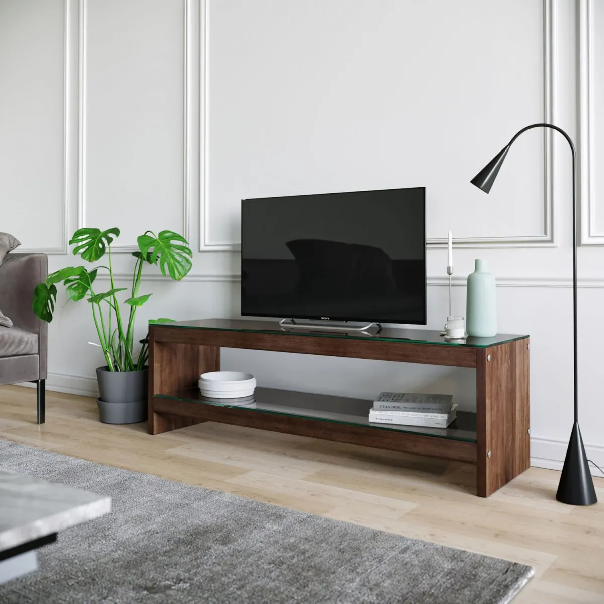 HANAH HOME TV komoda TV300, braon