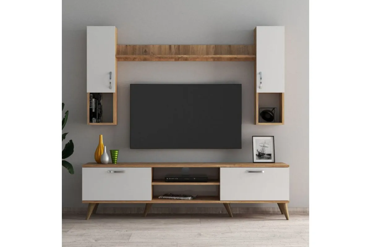 HANAH HOME TV komoda U0203, bela/krem
