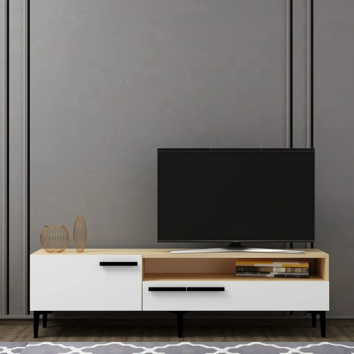 HANAH HOME TV komoda Zera, bela