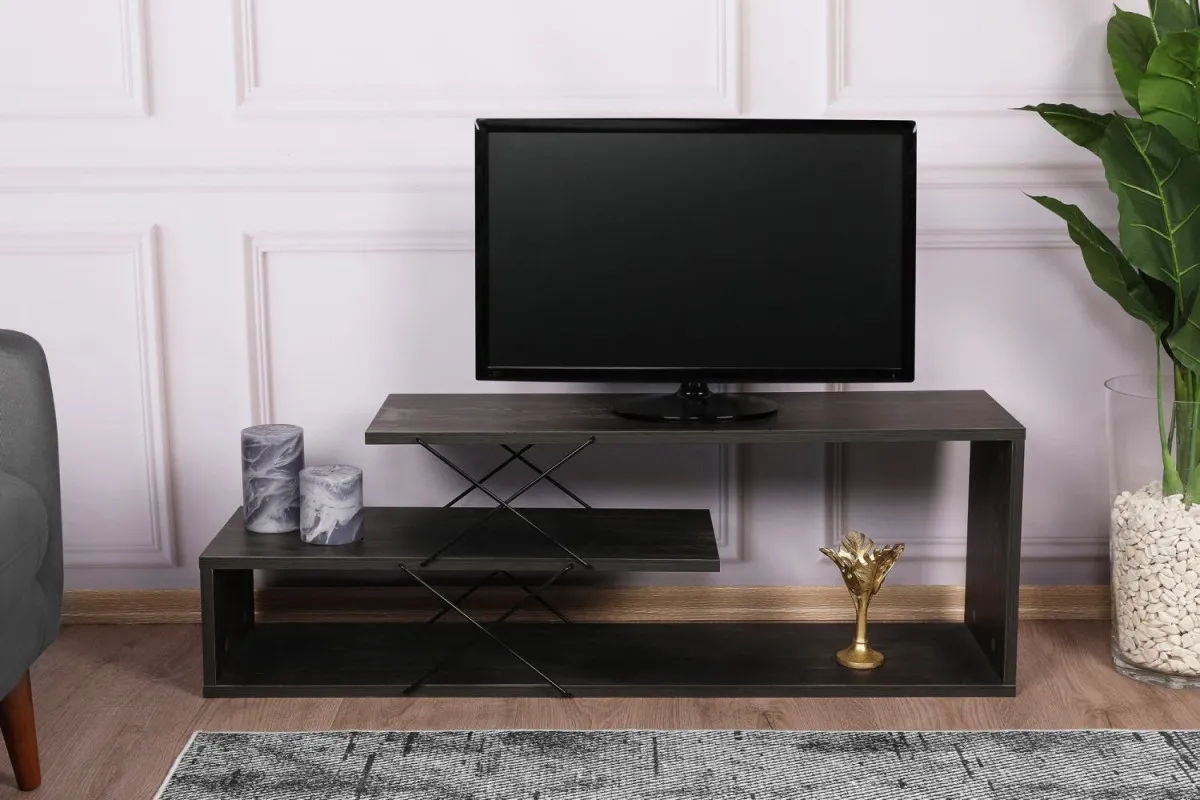 HANAH HOME TV komoda Zigzag, braon