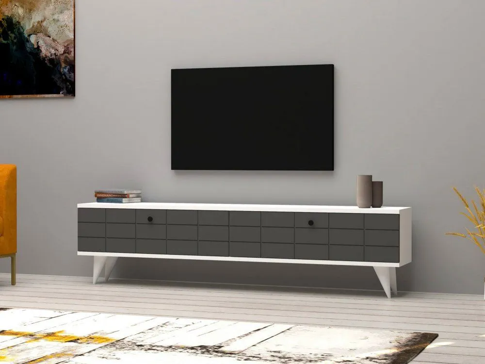 HANAH HOME TV polica Alberi Anthracite White