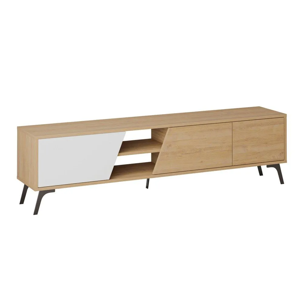 HANAH HOME TV polica Fiona Oak White