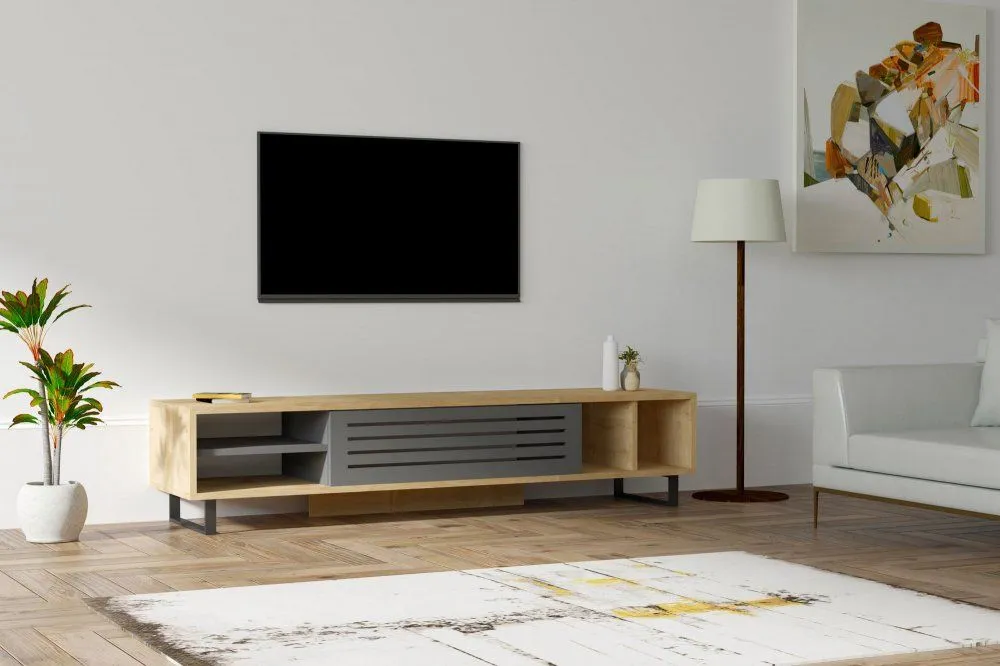 HANAH HOME TV polica Safir Sapphire Anthracite