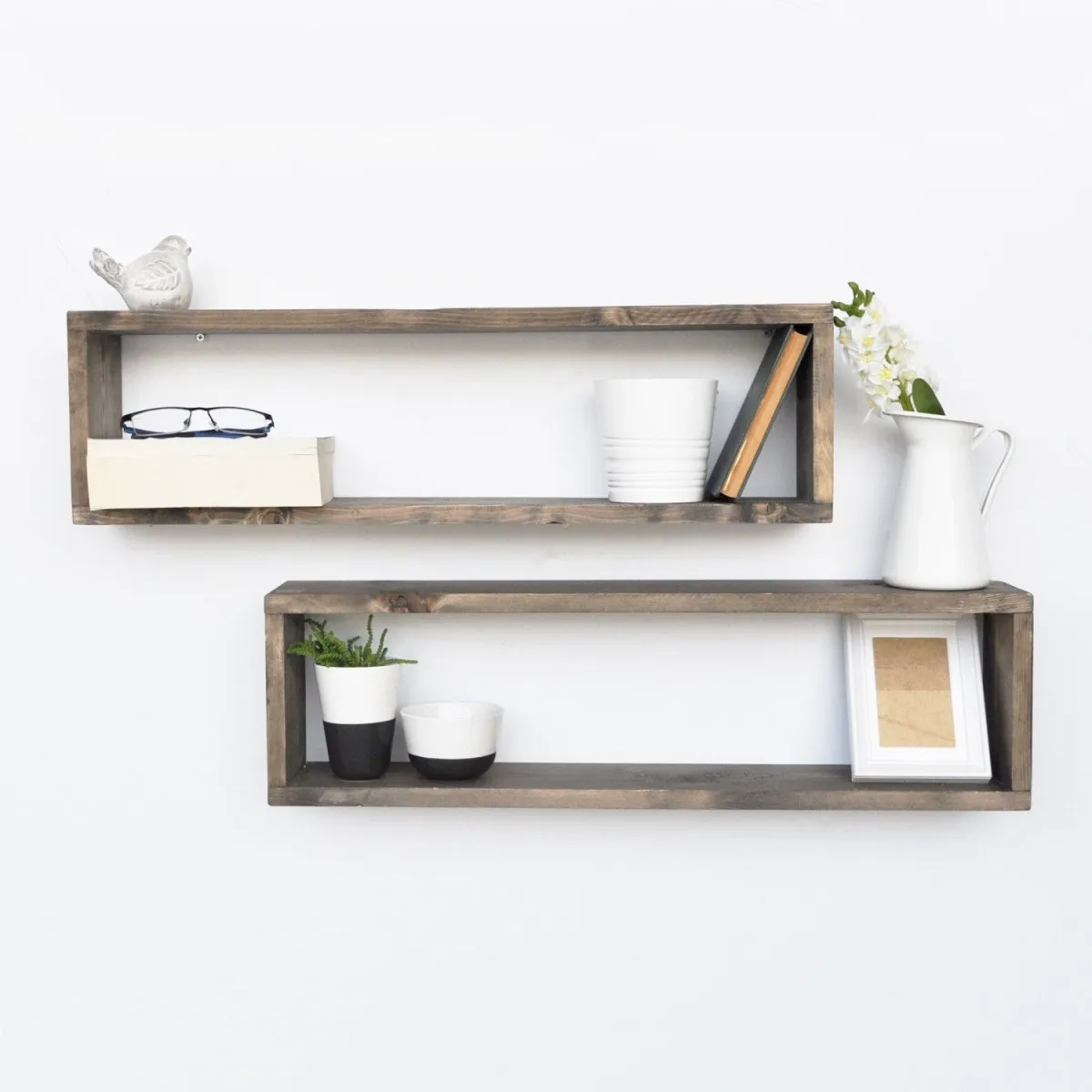 HANAH HOME Zidna polica Aa007, braon