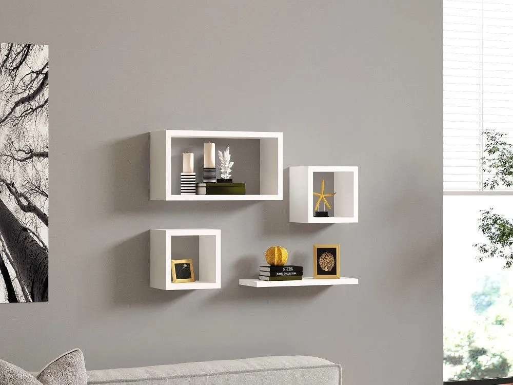 HANAH HOME Zidna polica Babi White