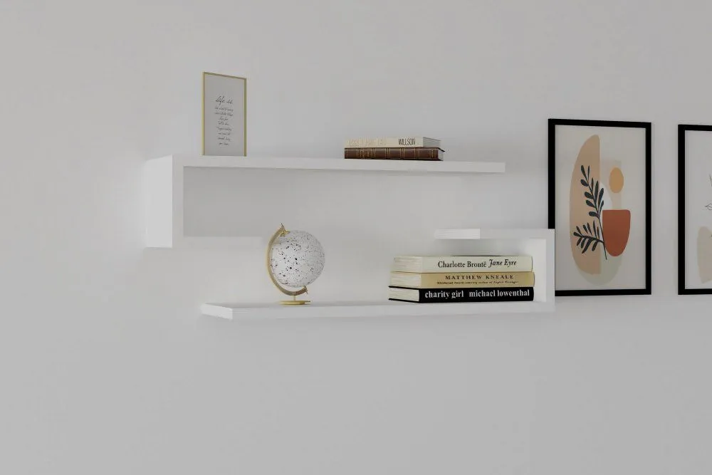 HANAH HOME Zidna polica Eldo White
