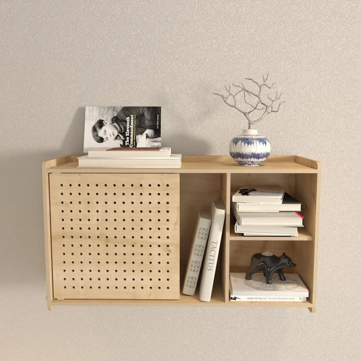 HANAH HOME Zidna polica Fore, svetlobraon