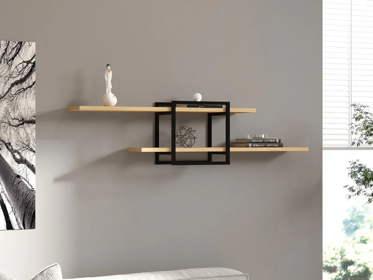 HANAH HOME Zidna polica Mono,svetlobraon