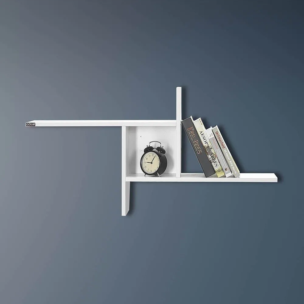 HANAH HOME Zidna polica Raf-04-Dd-1, bela