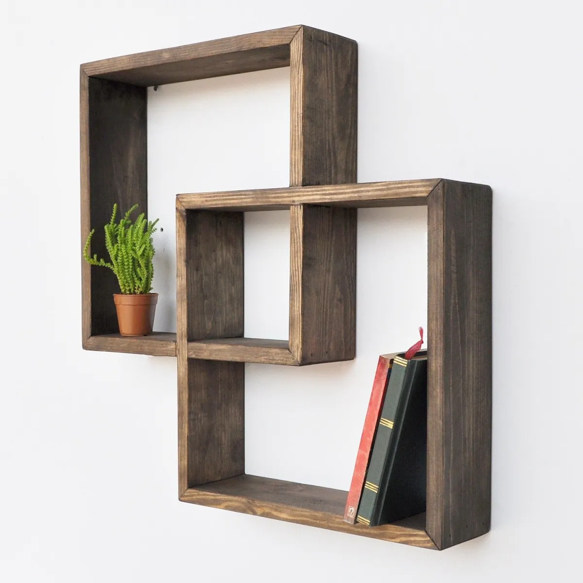 HANAH HOME Zidna polica Raf045, braon