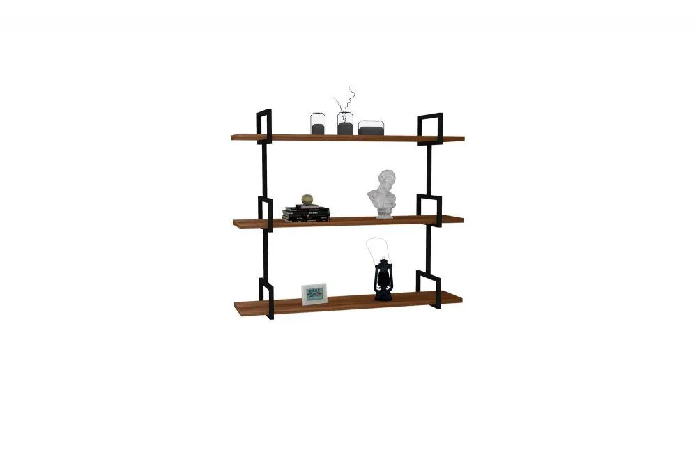 HANAH HOME Zidna polica Uras Walnut