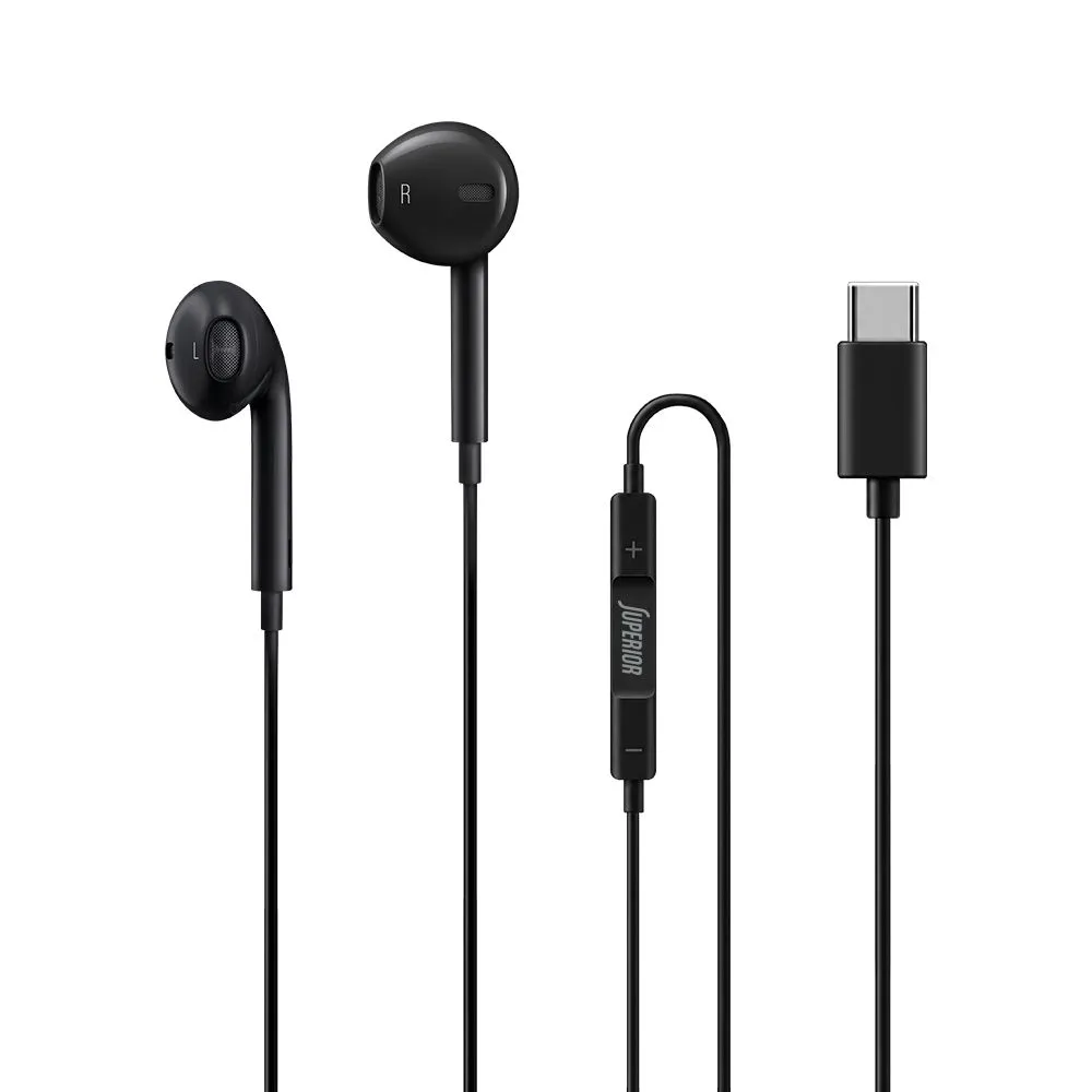Handsfree slušalice Superior Classic CO-i12 Type-C crne