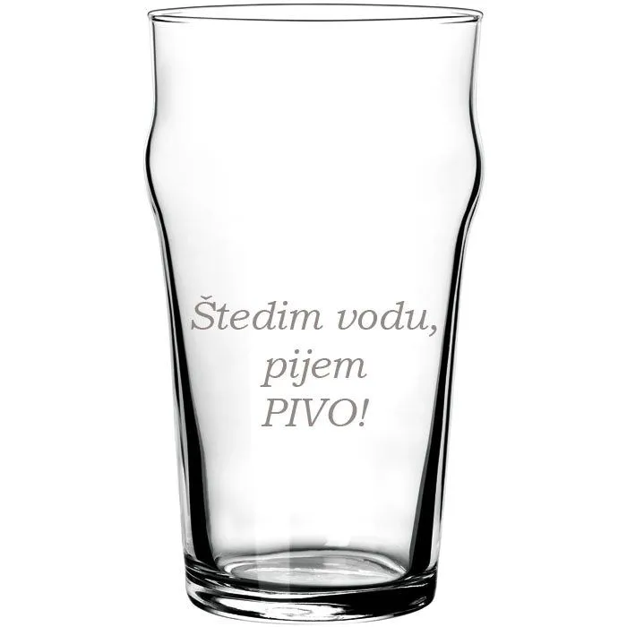 HAPPY PUMPKIN Čaša za pivo "Štedim vodu, pijem pivo"1310