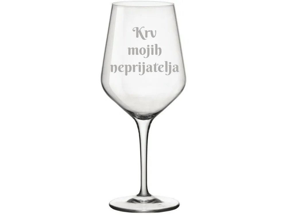 HAPPY PUMPKIN Čaša za vino "Krv mojih neprijatelja"1133