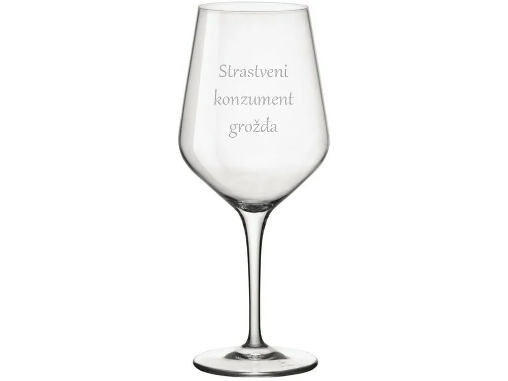 HAPPY PUMPKIN Čaša za vino "Strastveni konzument grožđa"1126