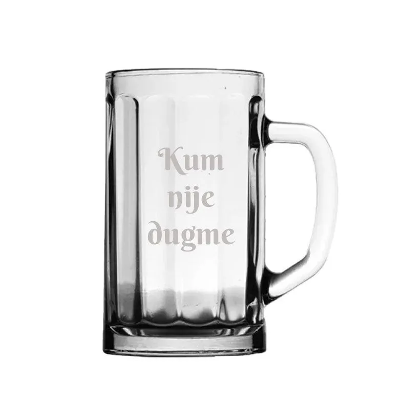 HAPPY PUMPKIN Krigla za pivo "Kum nije dugme"1605