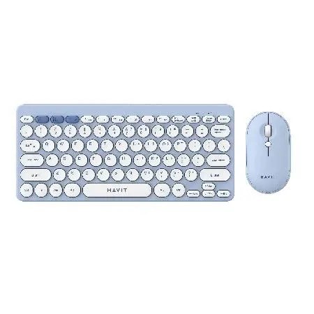 HAVIT bežični kombo ( miš + tastatura ) KB279GCM plava