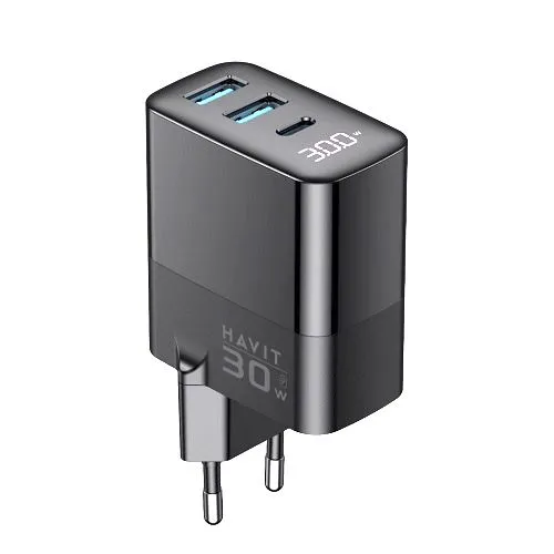 HAVIT Kućni punjač UCLE001 EU 30W 2 * USB + 1
