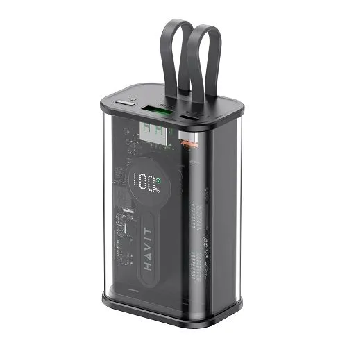 HAVIT Power Bank PB94 10000mAh 22.5W, crni