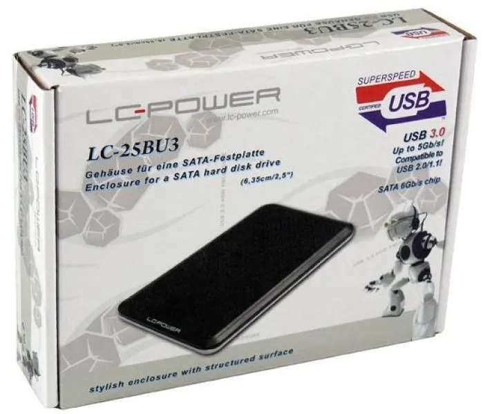 HDD Rack LC Power 2.5 LC-25BU3 SATA Black USB3.0