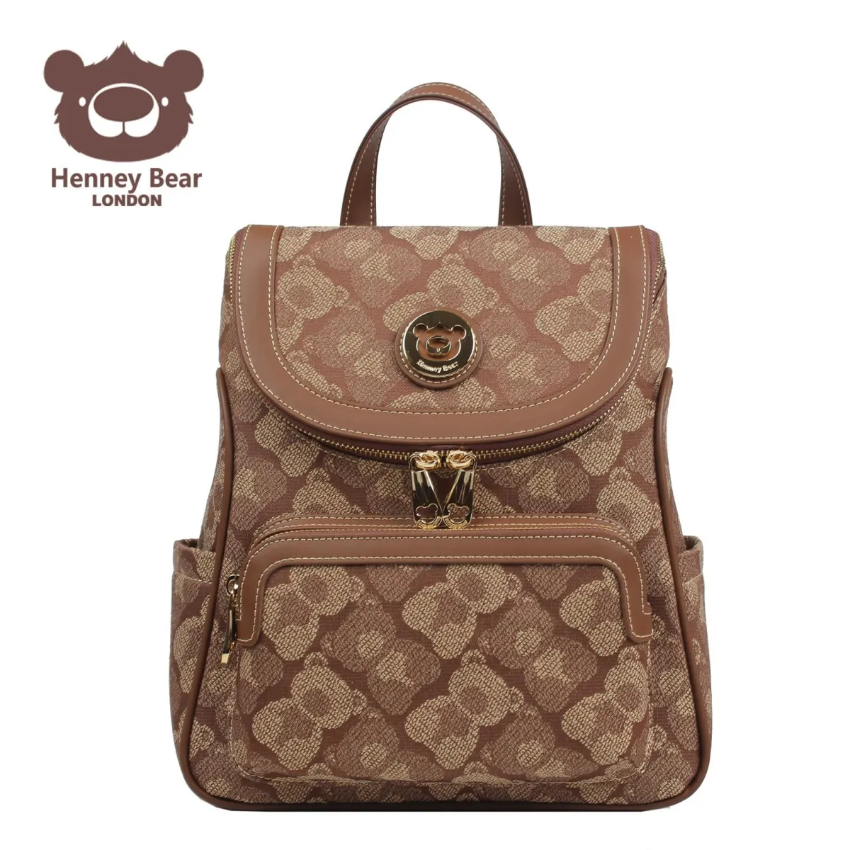 HENNY BEAR Ranac H-1138 shadow bear brown  25.5x12x29