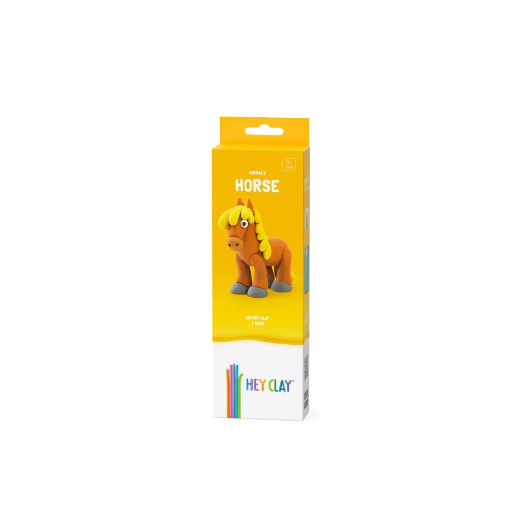 HEY CLAY Glina Animals - 3 cans - Horse