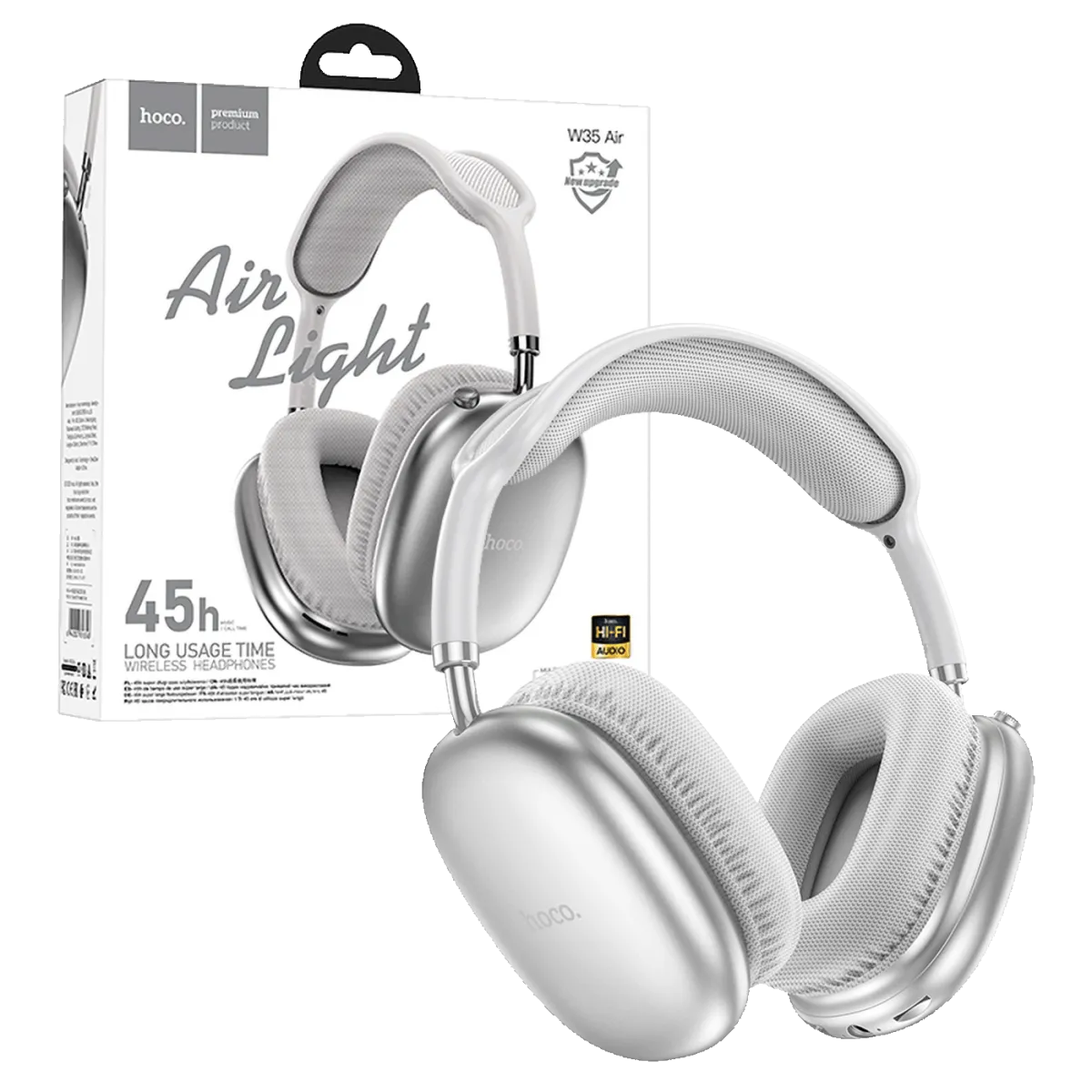 hoco. Bežične Bluetooth slušalice/ W35 Air Triumph/ srebrna
