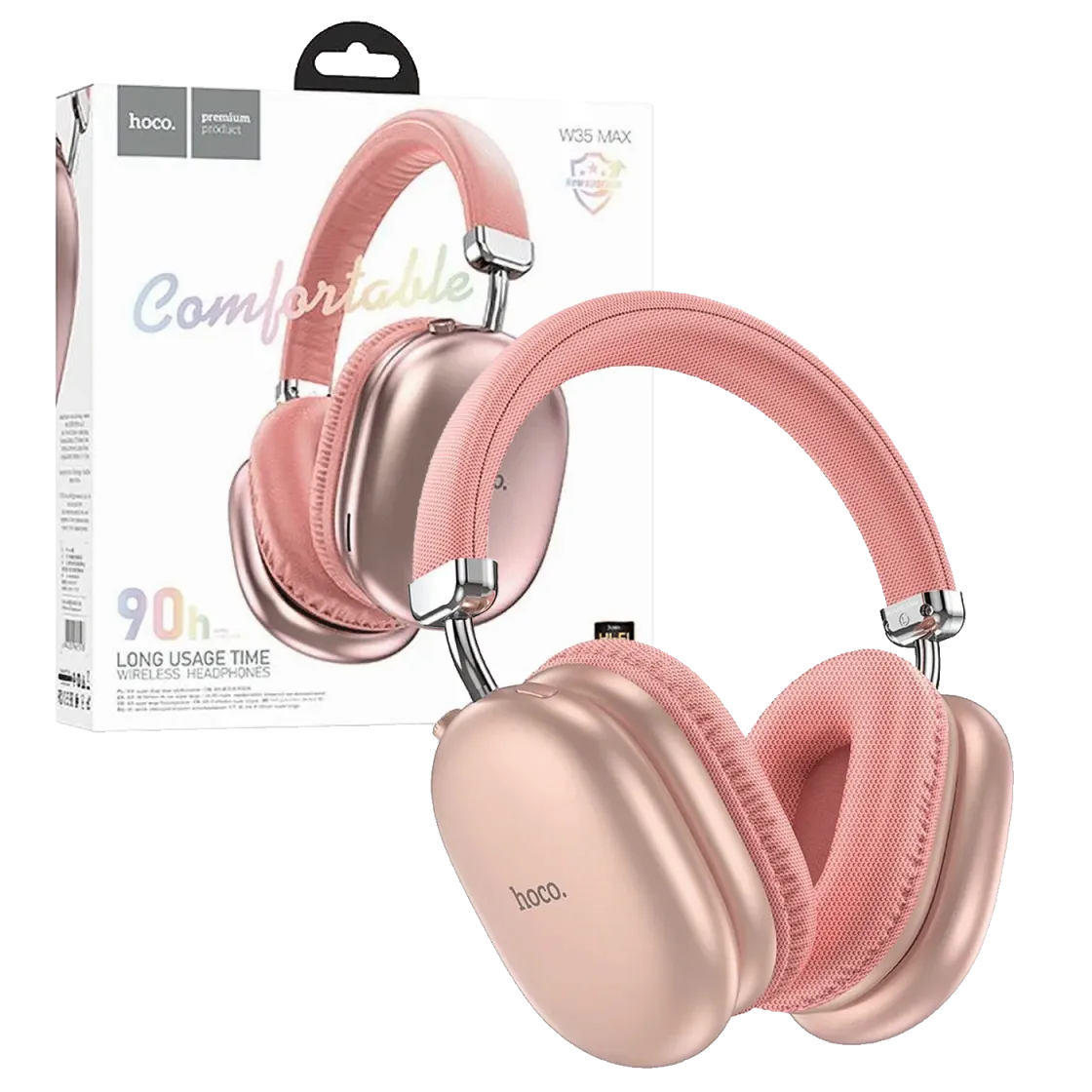 hoco. Bluetooth slušalice W35 Max Joy/ roza