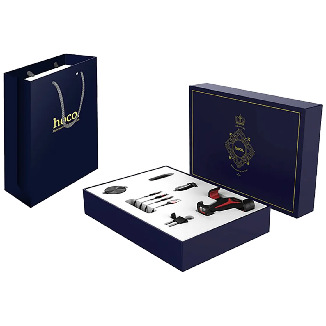 hoco. VIP komplet za automobil 5 in 1/ crna