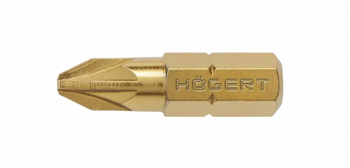HOGERT Bit PZ2 25 mm hrapav prihvat presvučen titanom tanak blister 5 kom