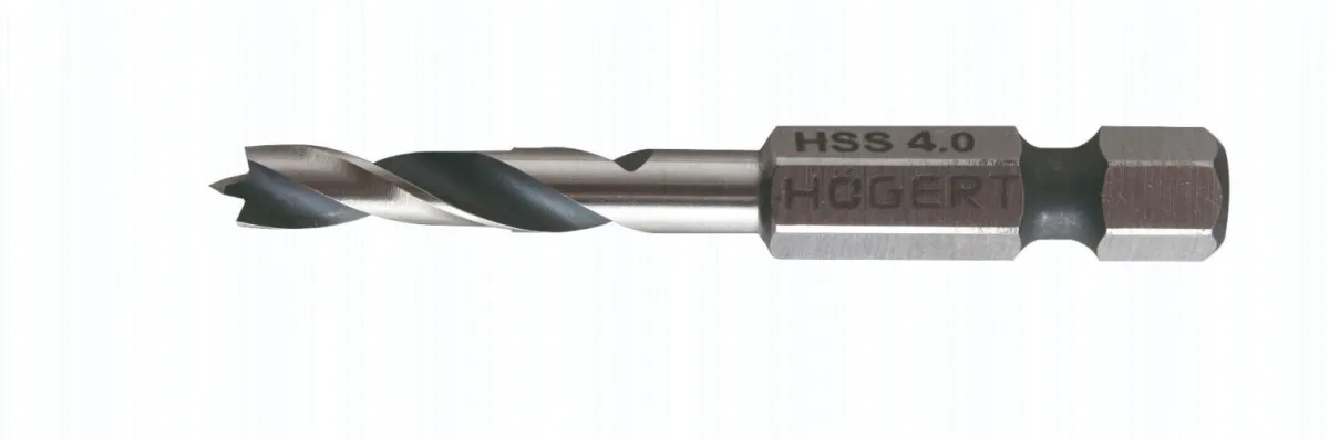 HOGERT Burgija s šestougaonim prihvatom 1/4-inch HSS fi 5 mm l=60 mm