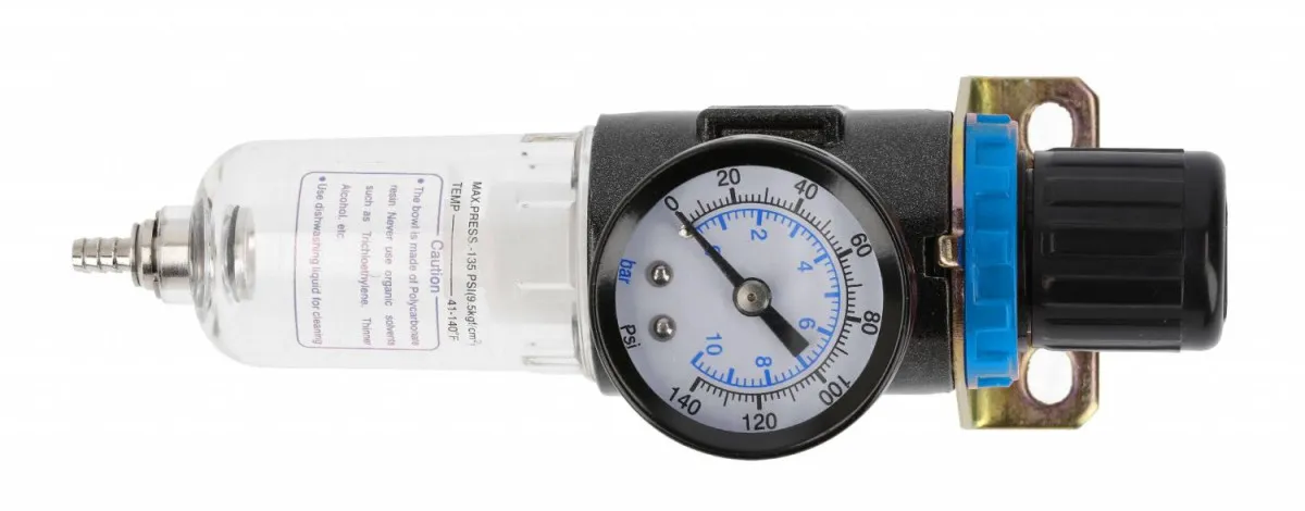 HOGERT Filter s manometrom za pneumatsku mrežu 1/4" 14 bar