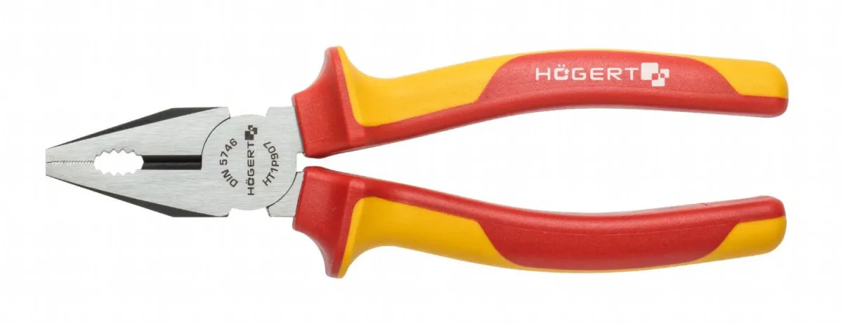 HOGERT Klešta izolirana VDE 1000 v 200 mm kombinovana